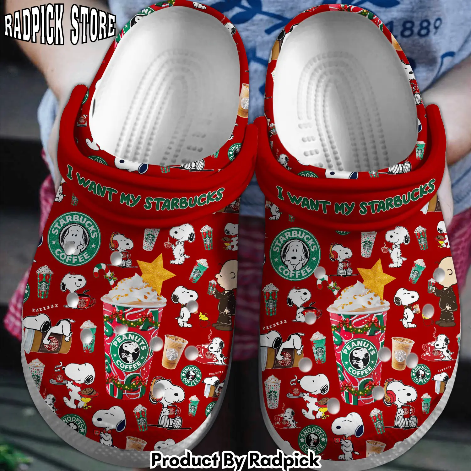 Radpick starbucks drink crocss crocband clogs shoes comfortable for men women and kids footwearelite exclusive pcg rp6521169